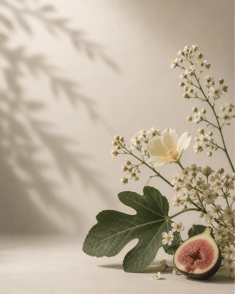 Figos e flores do campo